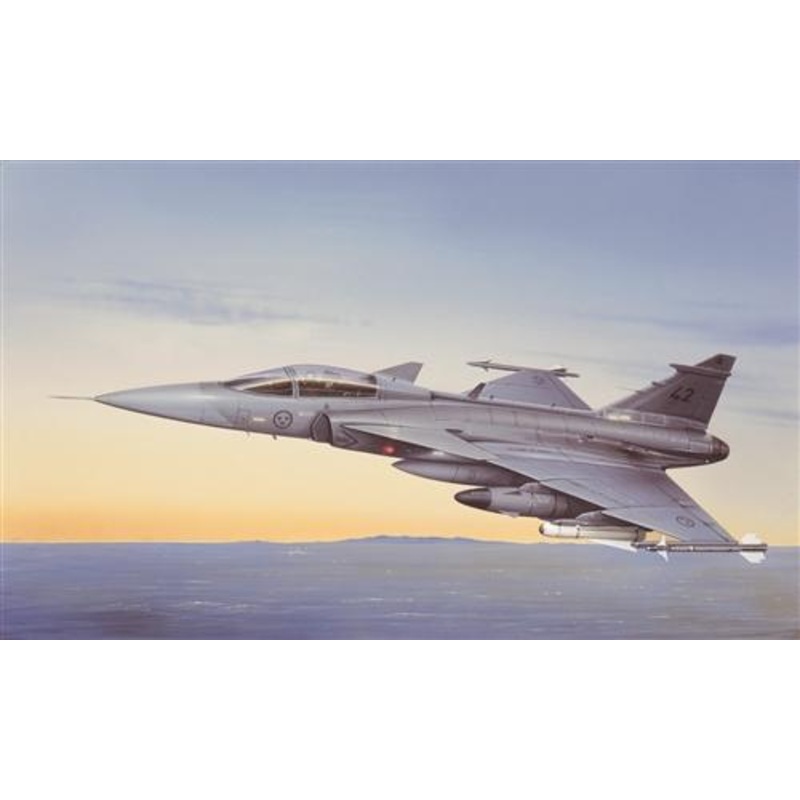 Italeri 1/48 scale Jas 39A Gripen aircraft model kit