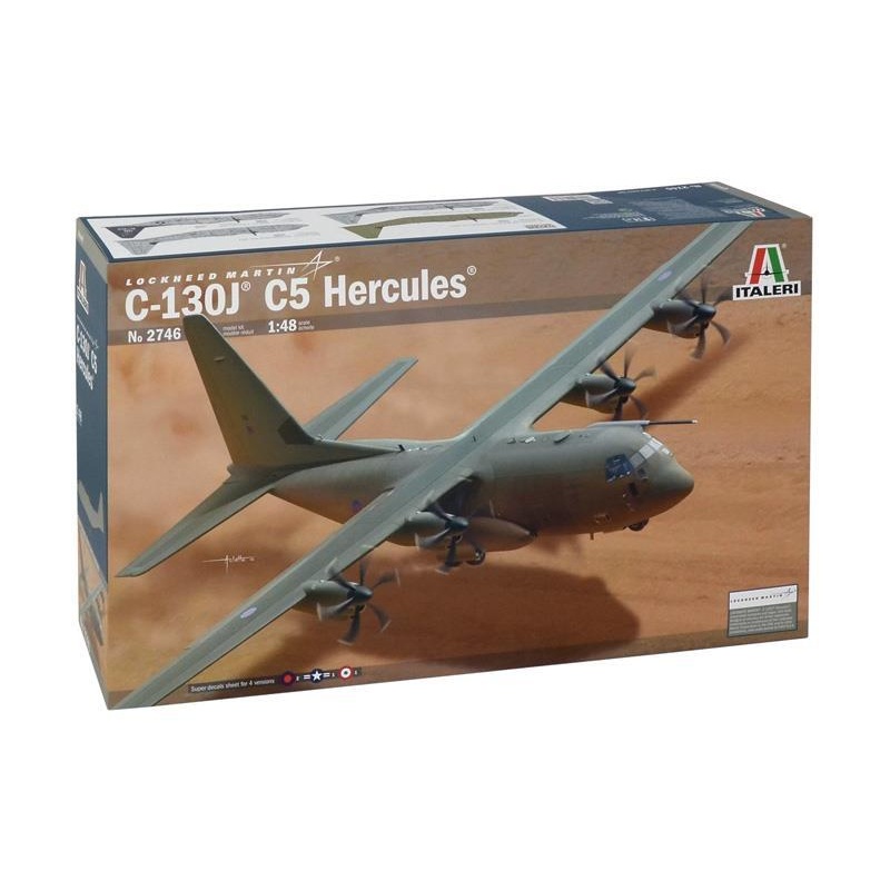 Italeri 1: 48scaleHercules C 130j C5 transport aircraft model kit