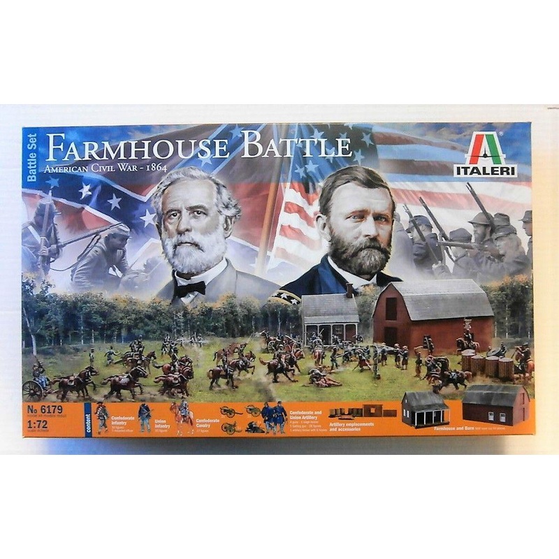 ITALERI 1/72 FIGURES CIVIL WAR FARMHOUSE BATTLE