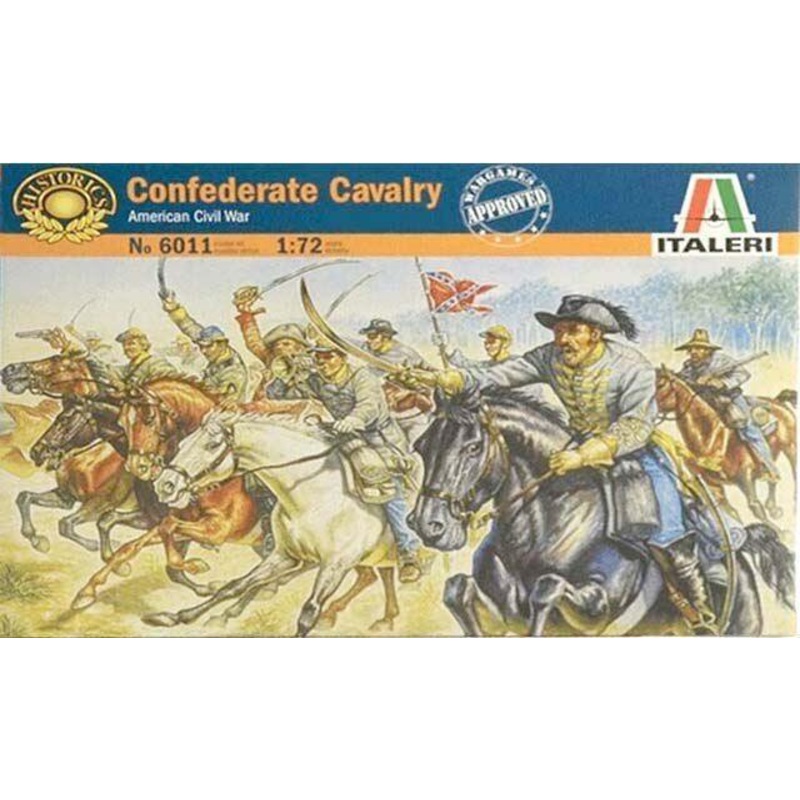 ITALERI 1/72 FIGURES CONFEDERATE CAVALRY USA CIVIL WAR