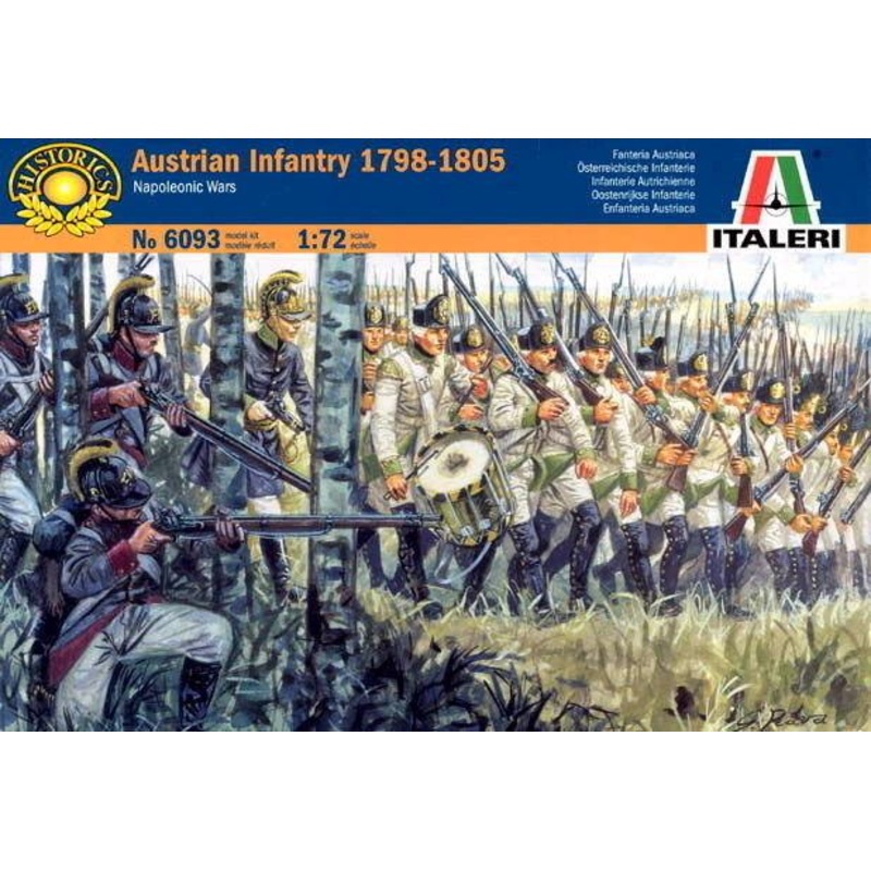 Italeri 1:72 Napoleon Wars, Austrian Infantry Year 1798-1805