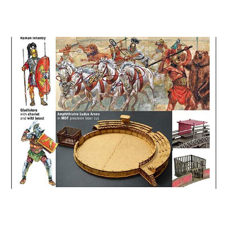 Italeri 1/72 scale ‘GLADIATORS FIGHT’ figures and arena battle set