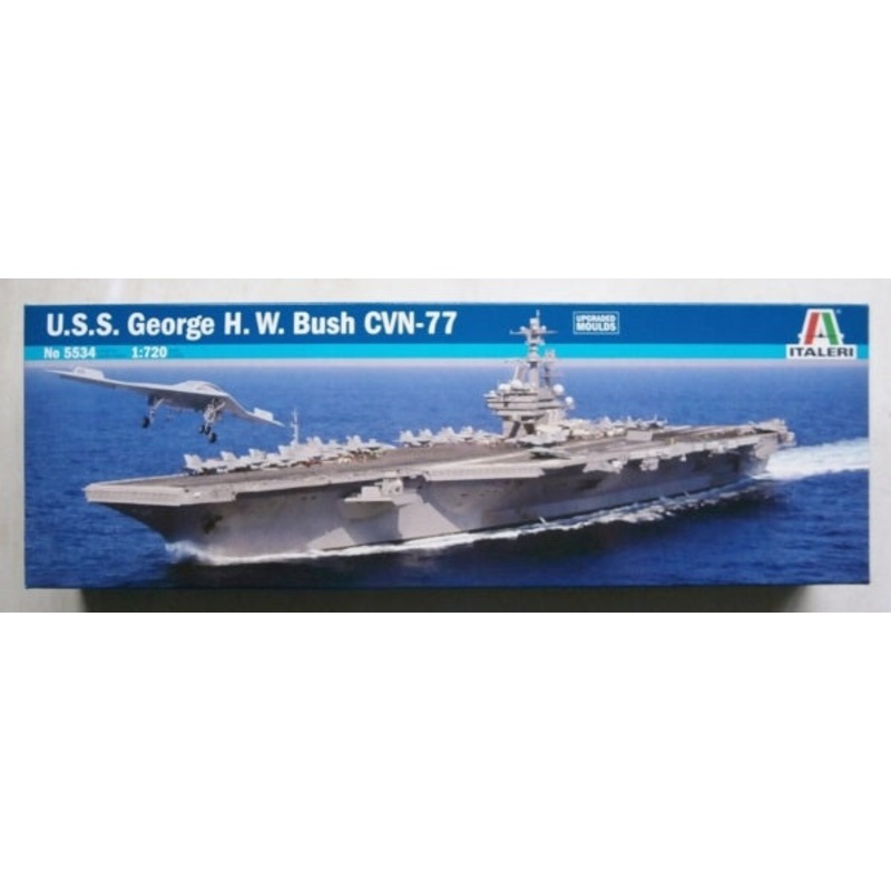 Italeri 1:720 U.S.S. George H.W. Bush CVN77 AIRCRAFT CARRIER SHIP