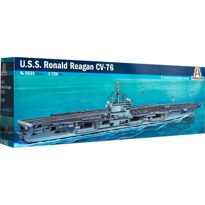 Italeri 1:720USS. Ronald Reagan CV-76 AIRCRAFT CARRIER SHIP