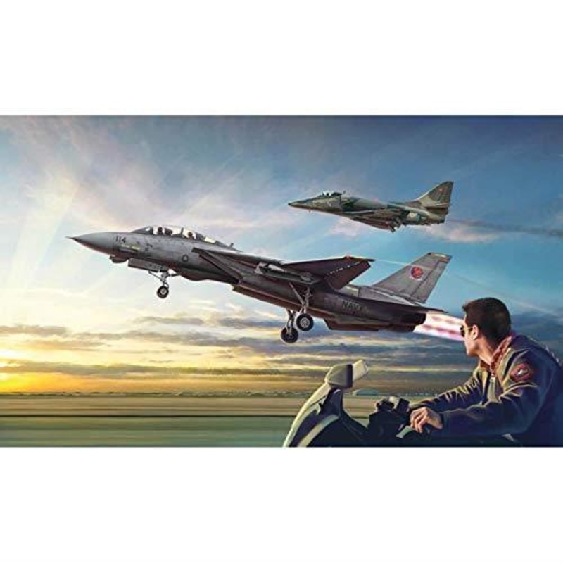 Italeri 1422 F-14A Vs A-4F – Contains 2 Models Model Kit 1:72 Scale