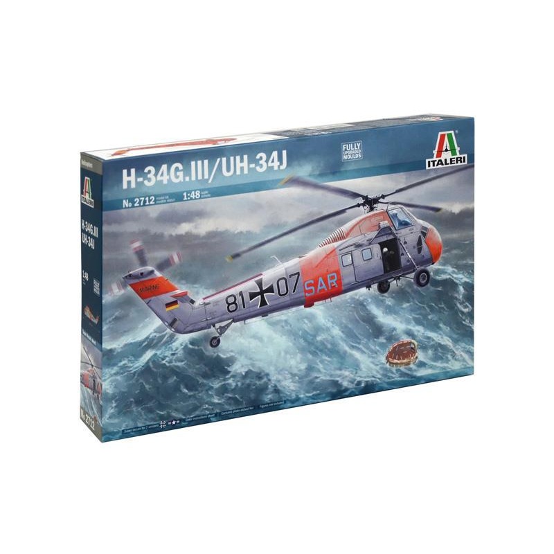 Italeri 27121: 48Model Kit 34J Helicopter Vehicles