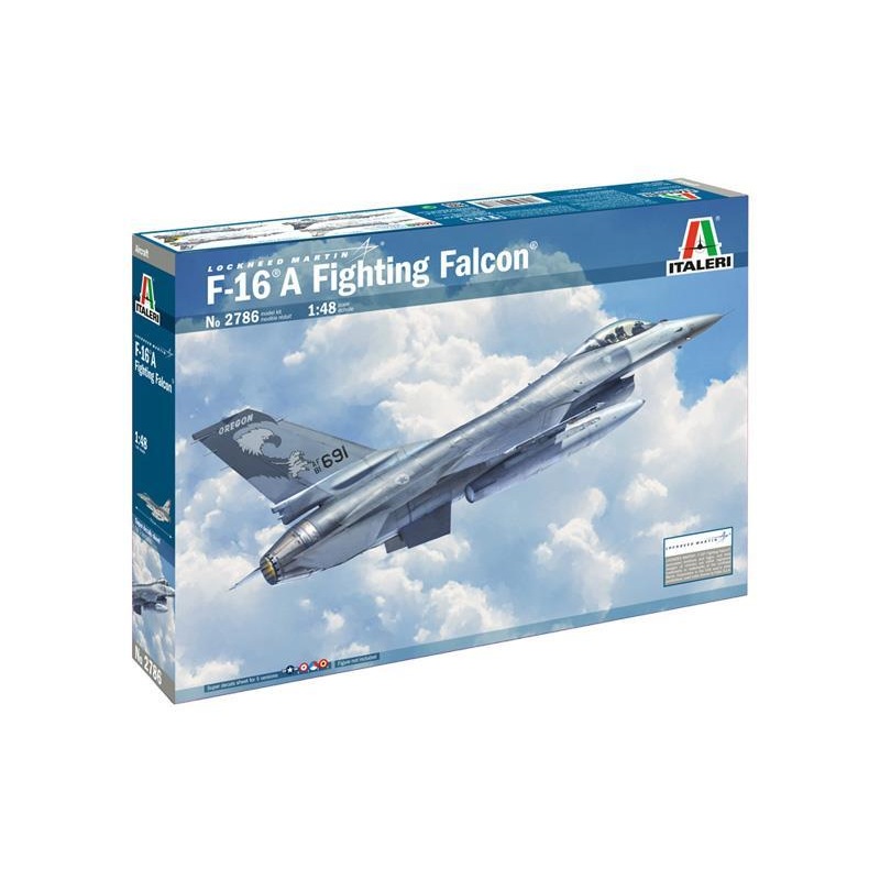 Italeri 2786 F-16A Fightning Falcon Model Kit Plane Plastic 1:48 Scale