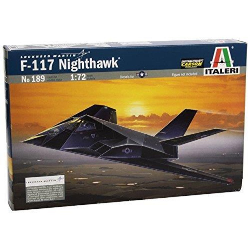 Italeri 510000189, 1:72 F-117A Stealth Night Hawk
