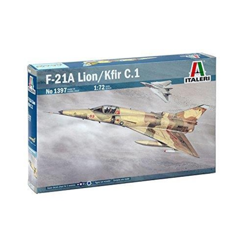 Italeri 510001397 1:72 IAF-KFIR C2/F-21 Lion