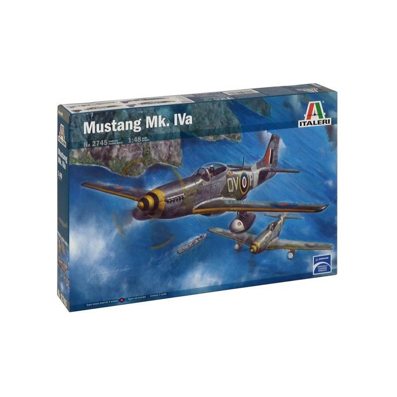 Italeri 5100027451: 48Mustang Mk. IVa Aircraft