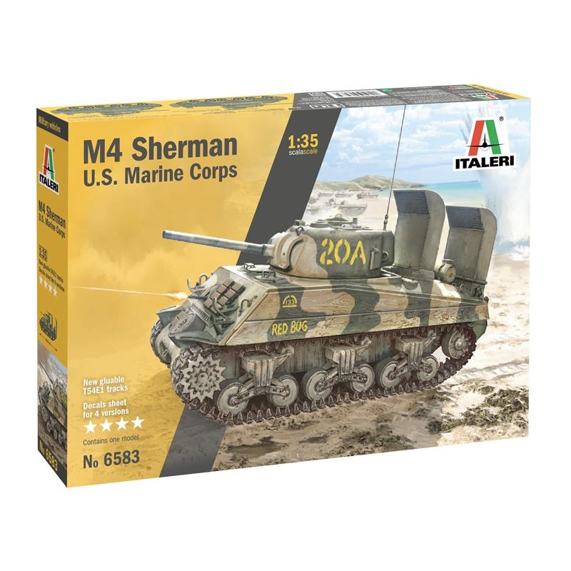 Italeri I6583 M4A2 Sherman US Marine Body 1/35