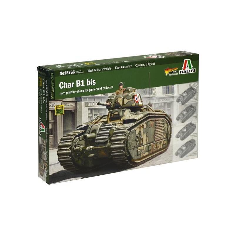 ITALERI MILITARY 1/56 Scale (28mm) CHAR B1 BIS