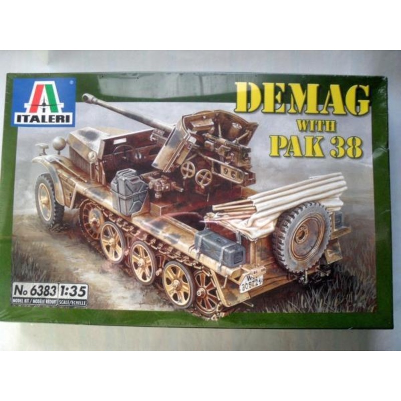 ITALERI 1/35 MILITARY DEMAG WITH PAK 38