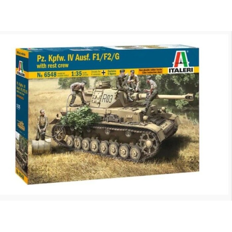 ITALERI 1/35 MILITARY PZ.IV F1/F2/G WITH ASS. TROOPS