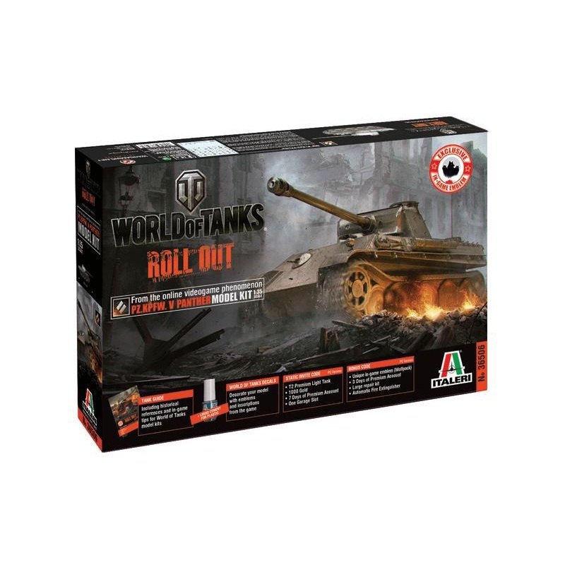 ITALERI 1/35 MILITARY WORLD OF TANKS PANTHER AUSF A