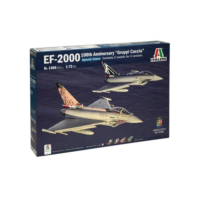 ITALERI 1/72 AIRCRAFT EF-2000 100TH ANNIV GRUPPI CACCIA