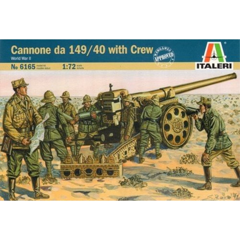 ITALERI 1/72 FIGURES 1/72 ITALIAN CANNON 149/40 W CREW