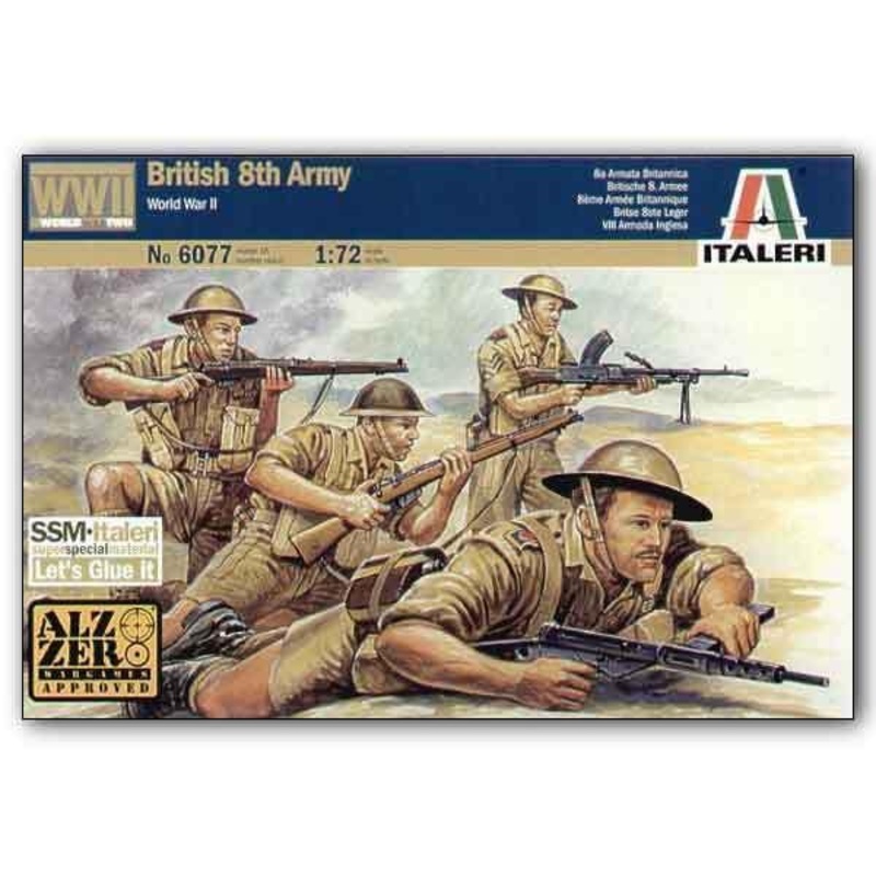ITALERI 1/72 FIGURES 2ND WW BRITISH 8TH ARMY