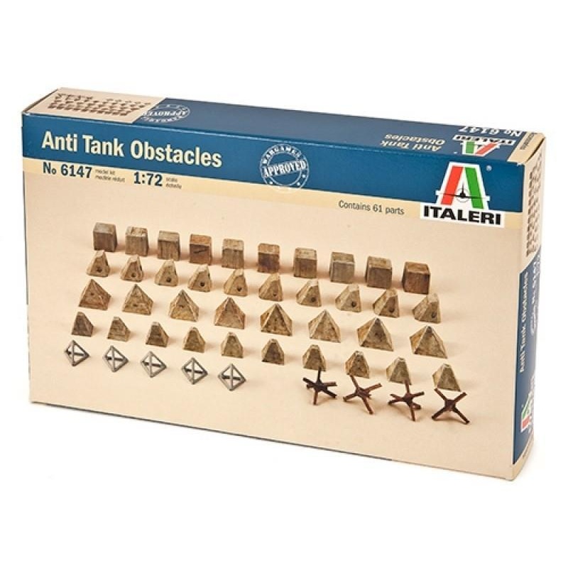 ITALERI 1/72 FIGURES ANTITANK OBSTACLES