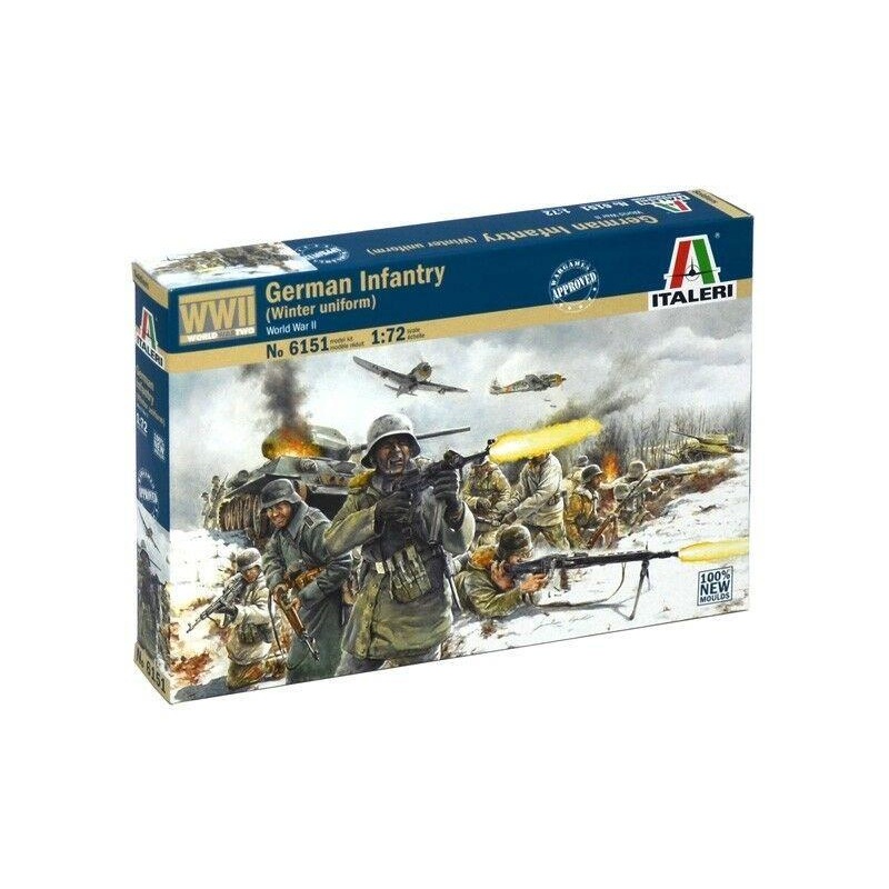 ITALERI 1/72 FIGURES GERMAN TROOPS(WINTER UNIFORM)