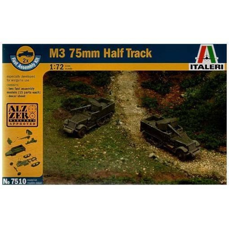 ITALERI 1/72 FIGURES M3 76MM GUN MOTOR CARRIAGE