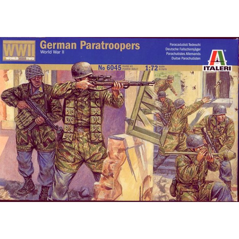 ITALERI 1/72 FIGURES WWII GERMAN PARATROOPERS