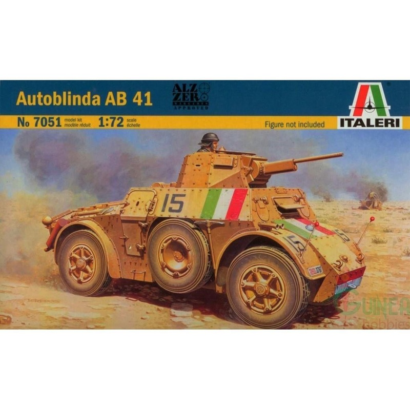 ITALERI 1/72 scale WW2 Italian AUTOBLINDA AB 41