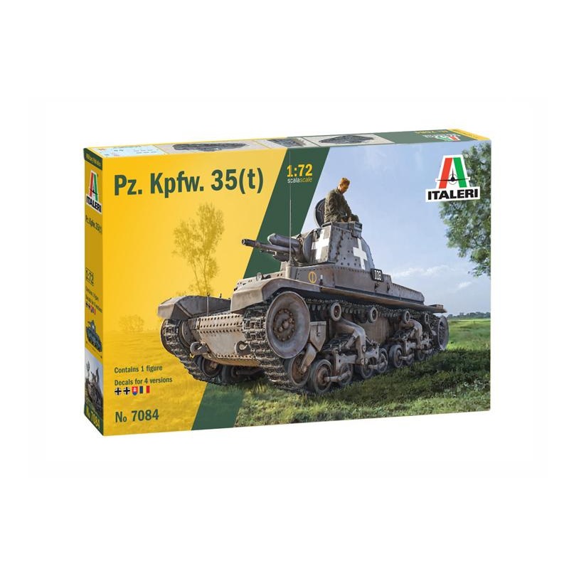 Italeri 1/72 WW2 German Panzerkampfwagen 35 (t) tank model kit