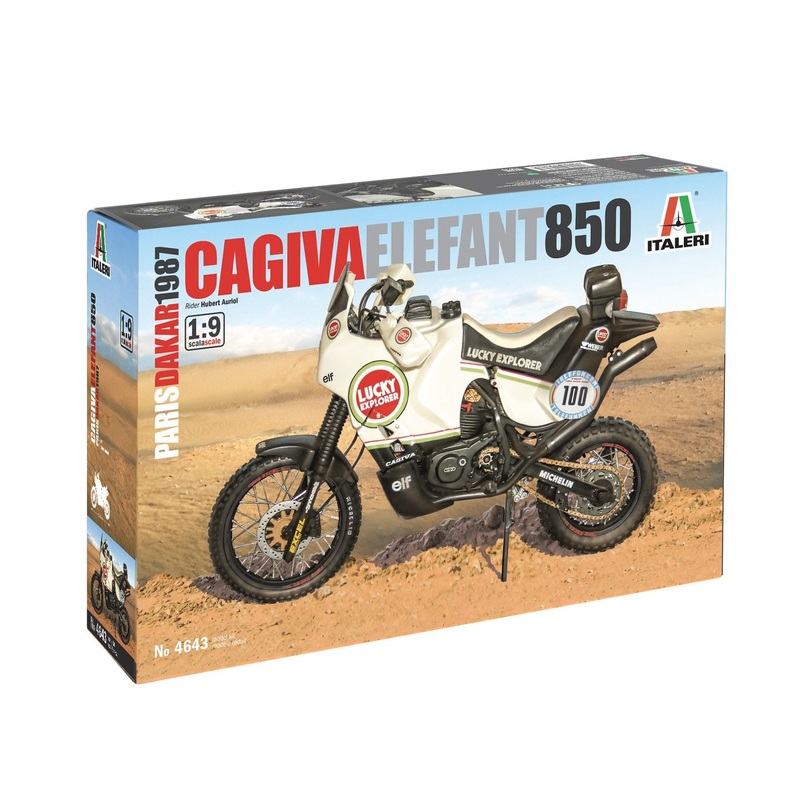 Italeri 1/9 scale Cagiva Elefant 850 Paris-Dakar 1987