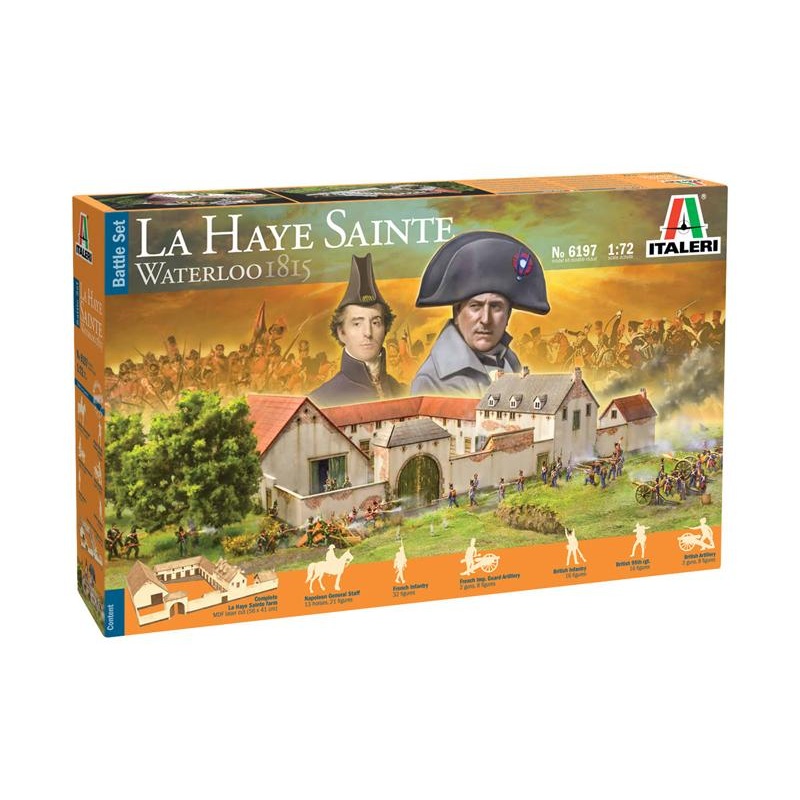 Italeri 6197 La Haye Sainte Waterloo 1815 – Battleset 1:72 Model Kit building and figures