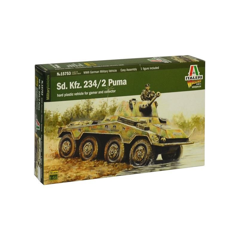 ITALERI MILITARY 1/56 Scale (28mm) SD.KFZ 234/2 PUMA