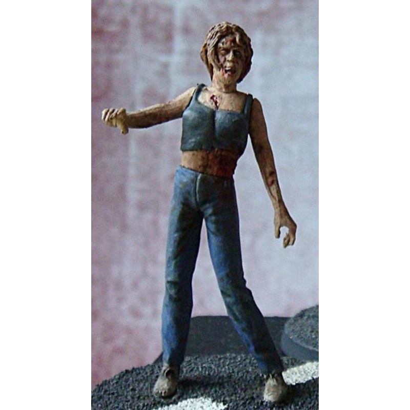 1/35 Scale resin model kit Zombie female #1
