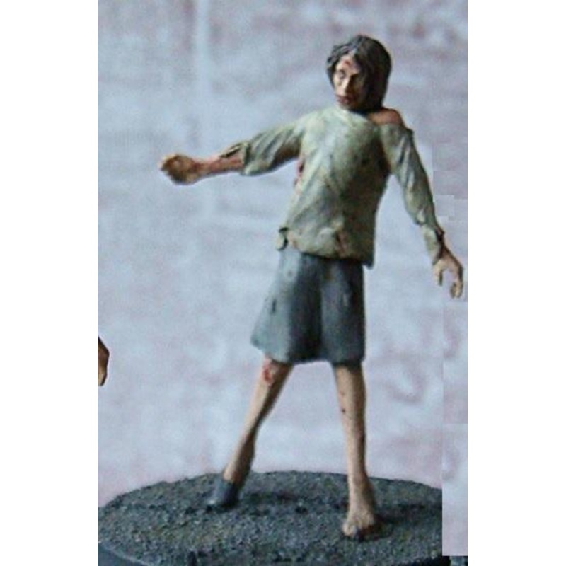 1/35 Scale resin model kit Zombie Female #3