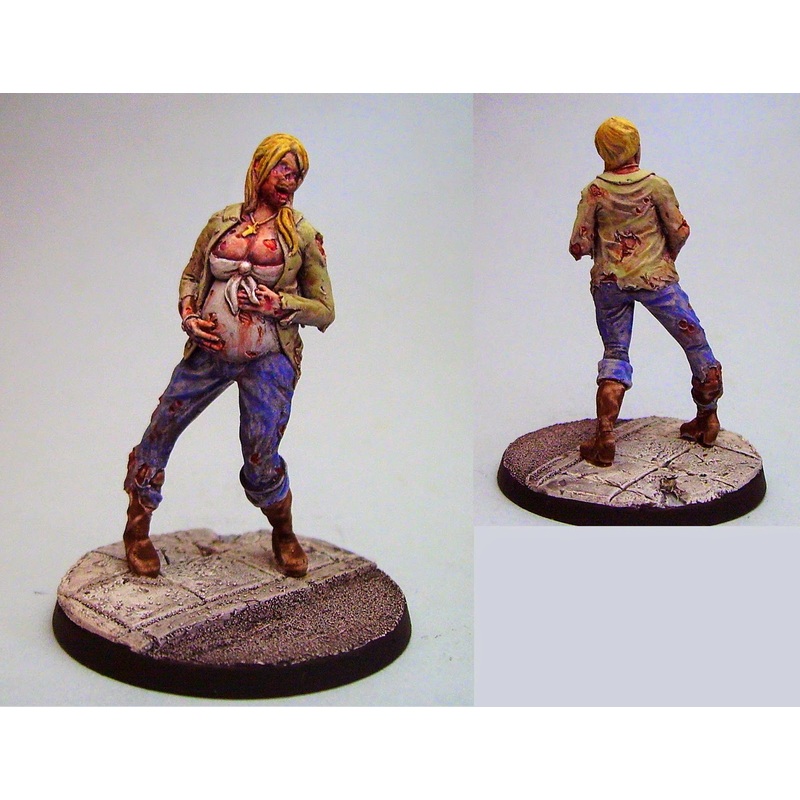 1/35 Scale resin model kit Zombie pregnant