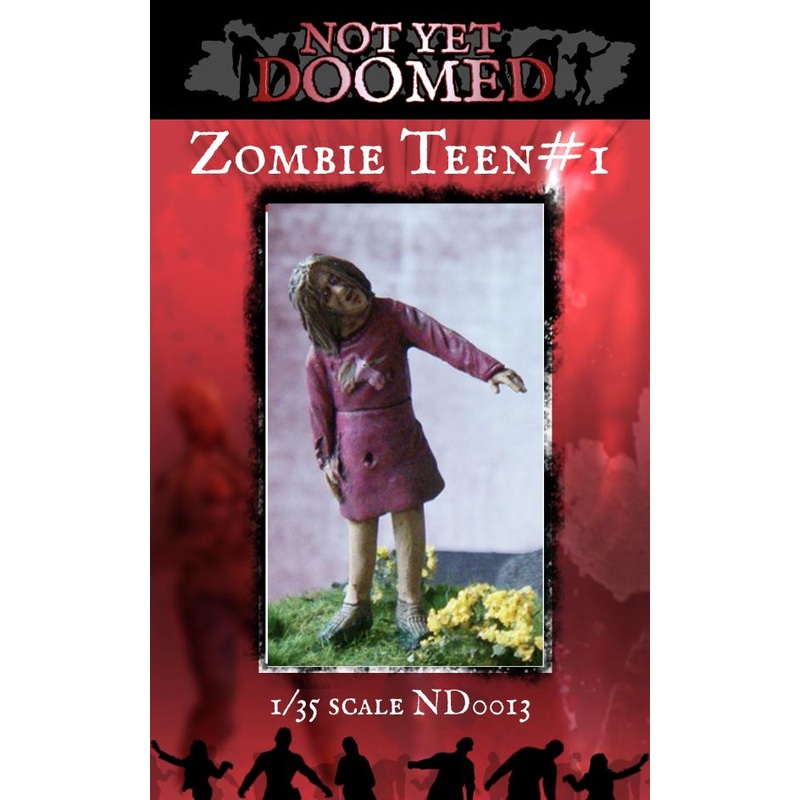 1/35 Scale resin model kit Zombie Teen #1