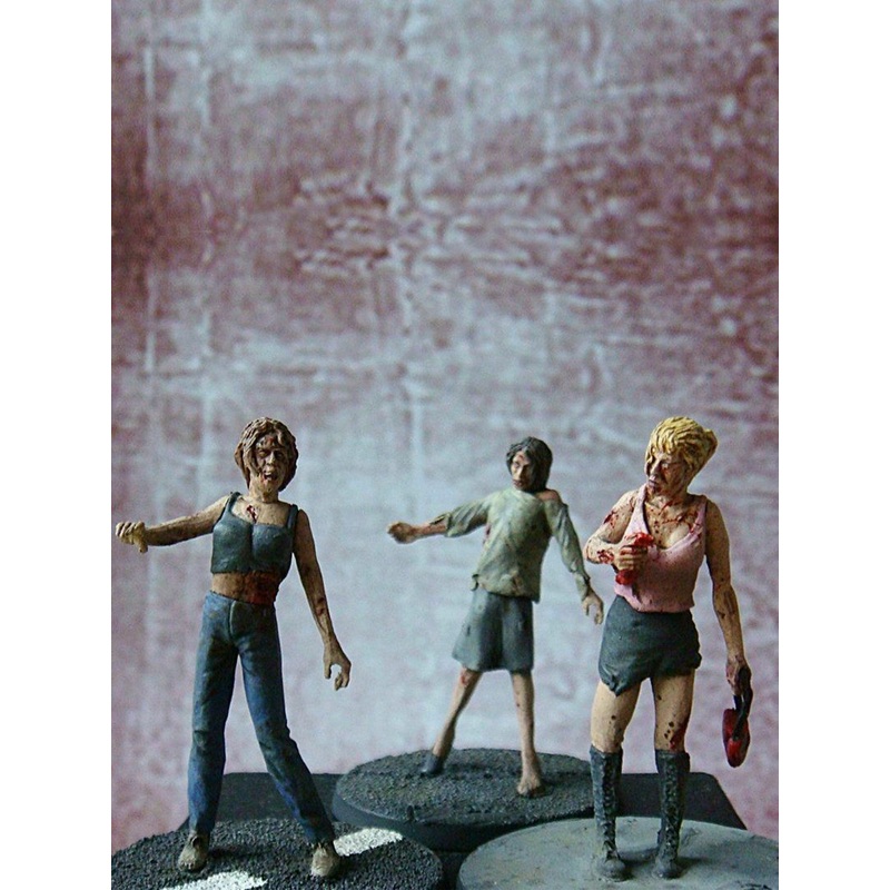 1/35 Scale resin Zombie Gang #1