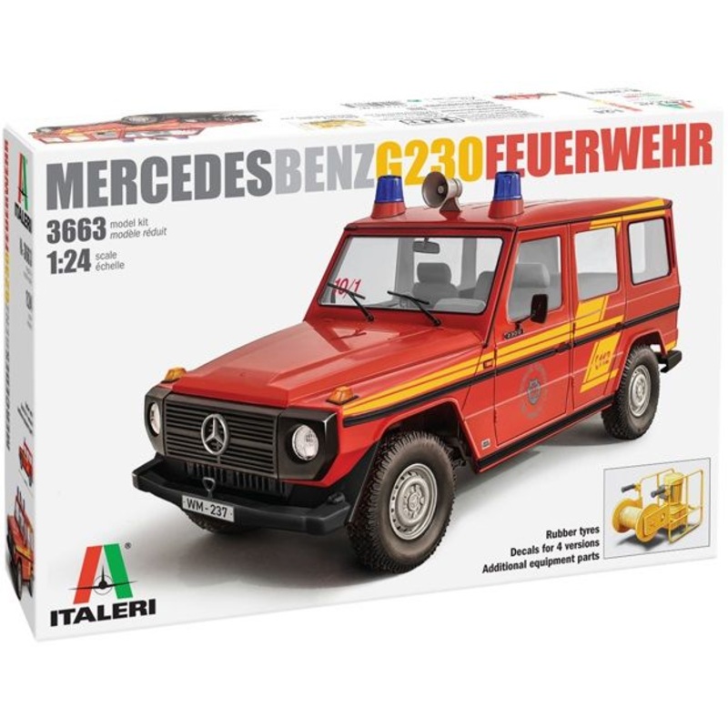 Italeri 1/24 scale MERCEDES G230 FIRE ENGINE
