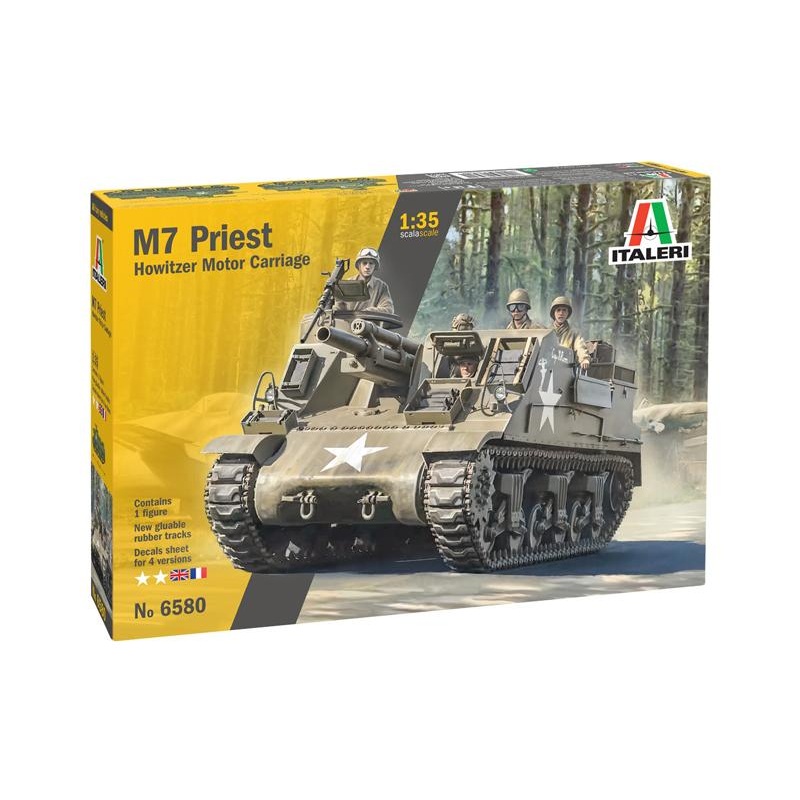 Italeri 1/35 scaleWW2 American M7 Priest Gun Motor Carriage Model Kit