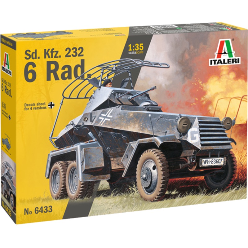 Italeri 1/35 WW2 German Sd. Kfz. 232 6 Rad. armoured car
