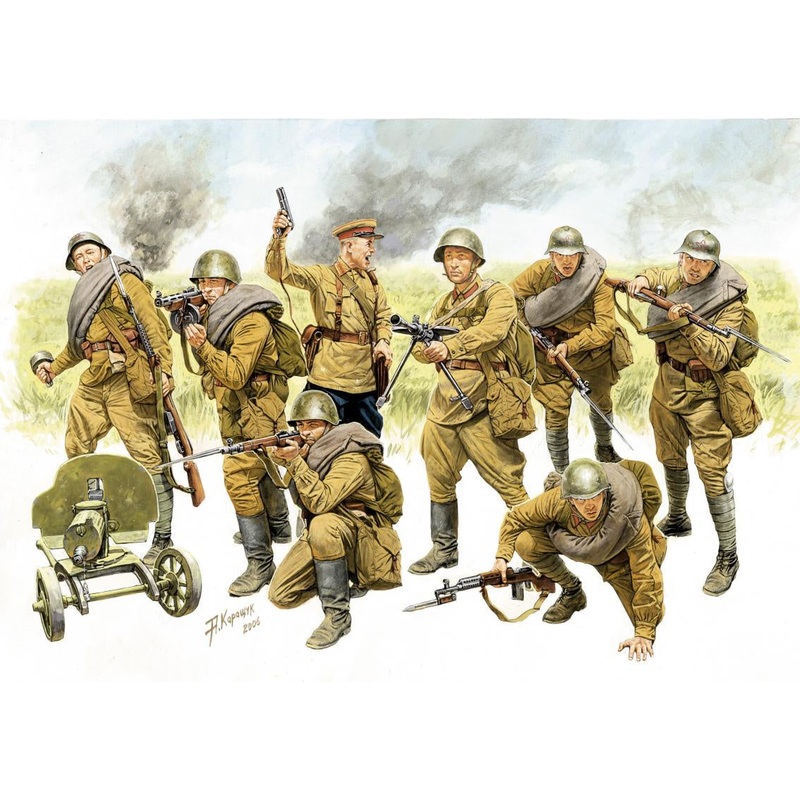 Zvezda 1/35 WW2 Russian Red Army Infantry