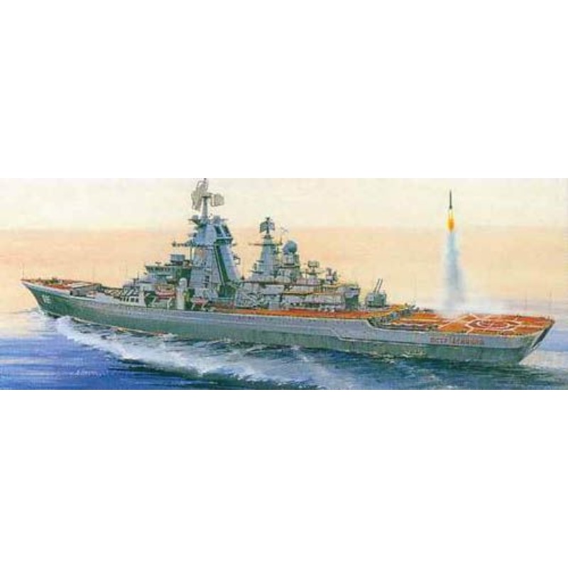Zvezda 1/700 Russian Nuclear Powered Missile Cruiser