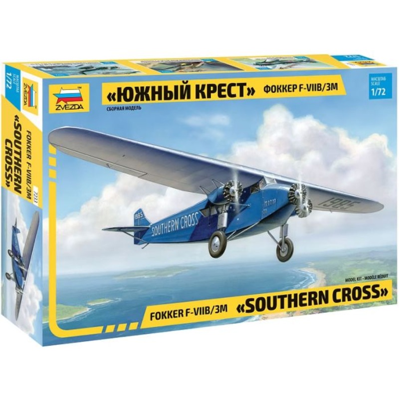 Zvezda 1/72 Fokker F-VIIB/3M Southern Cross