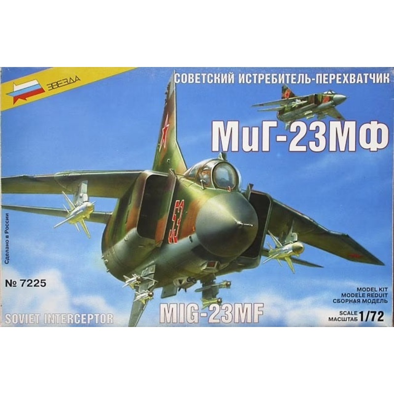 Zvezda 1/72 Mig-23MF Soviet Interceptor