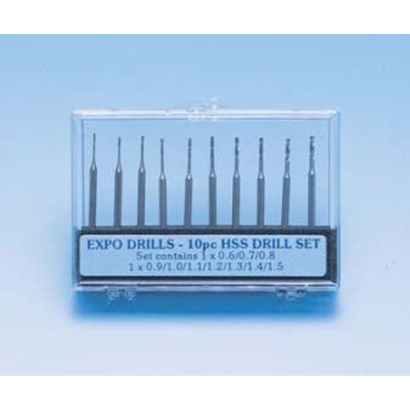 10pc 3/32′ SHANK DRILL SET