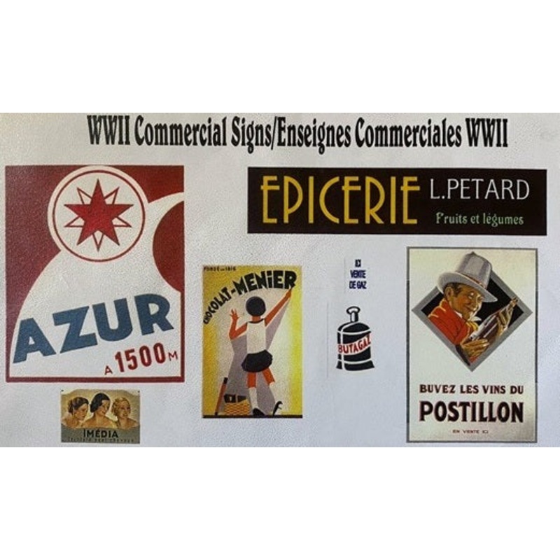 FoG Models 1/35 French Commercial Signs and posters