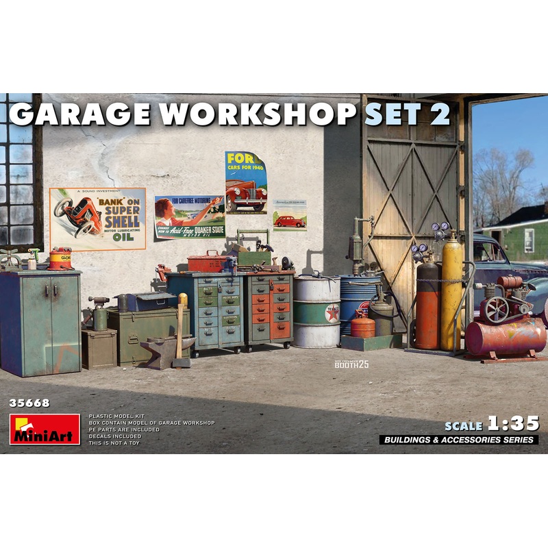 Miniart 1/35 scale GARAGE EQUIPMENT WORKSHOP SET #2