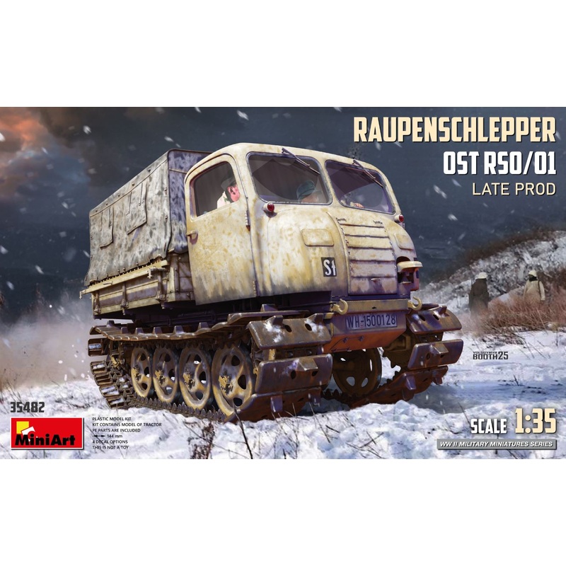 Miniart 1/35 scale WW2 German RAUPENSCHLEPPER OST RSO/01. LATE PROD