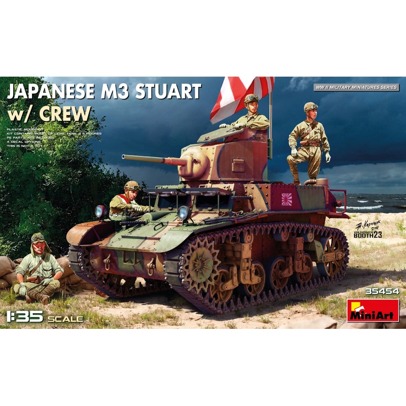 Miniart 1/35 WW2 JAPANESE M3 STUART w/CREW