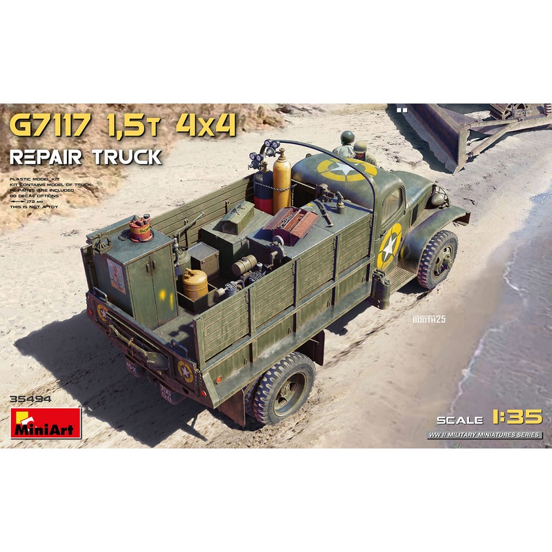 Miniart 1/35 WW2 US Army G7117 1.5t 4×4 REPAIR TRUCK