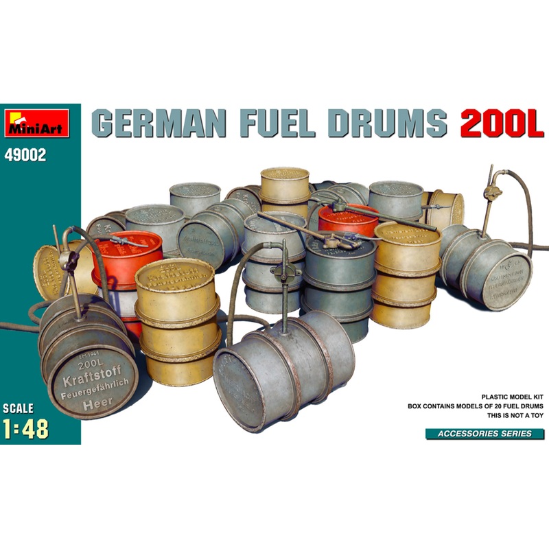 Miniart 1/48 WW2 German Fuel Drums 200l